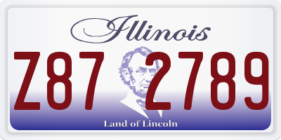 IL license plate Z872789