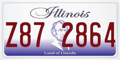 IL license plate Z872864