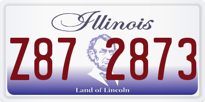 IL license plate Z872873