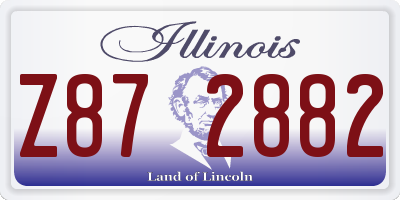 IL license plate Z872882