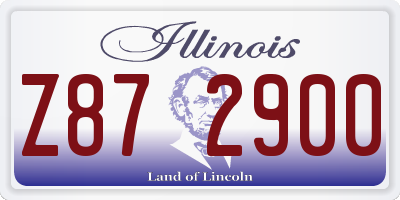 IL license plate Z872900
