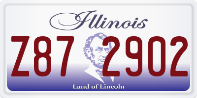 IL license plate Z872902
