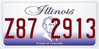 IL license plate Z872913