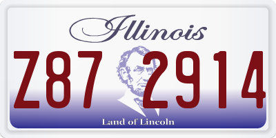 IL license plate Z872914