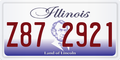 IL license plate Z872921