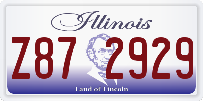 IL license plate Z872929