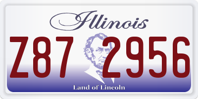 IL license plate Z872956