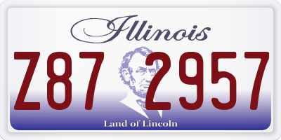 IL license plate Z872957