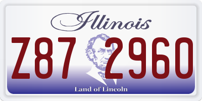 IL license plate Z872960