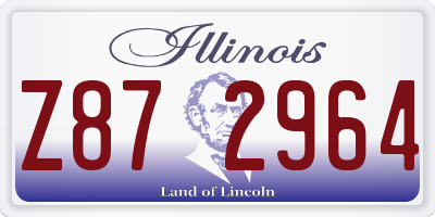 IL license plate Z872964