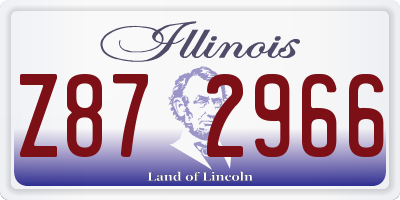 IL license plate Z872966