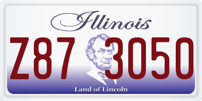 IL license plate Z873050