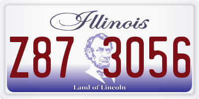 IL license plate Z873056
