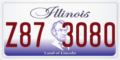 IL license plate Z873080