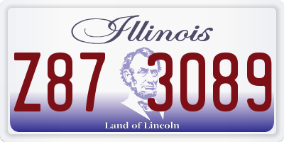 IL license plate Z873089