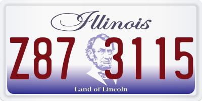 IL license plate Z873115