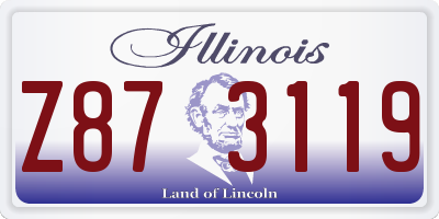 IL license plate Z873119