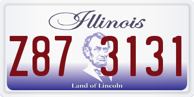 IL license plate Z873131