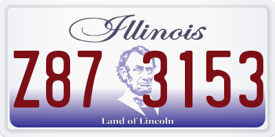 IL license plate Z873153