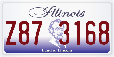 IL license plate Z873168