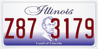 IL license plate Z873179
