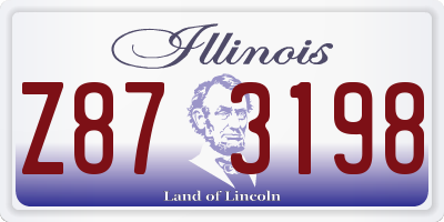 IL license plate Z873198