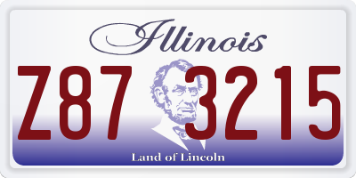 IL license plate Z873215