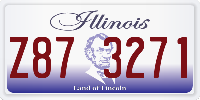 IL license plate Z873271