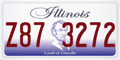 IL license plate Z873272