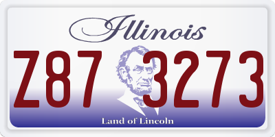 IL license plate Z873273