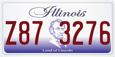 IL license plate Z873276