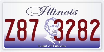 IL license plate Z873282