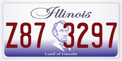 IL license plate Z873297