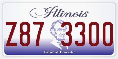 IL license plate Z873300
