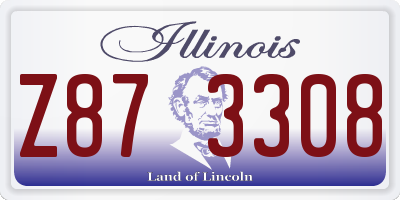 IL license plate Z873308