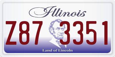 IL license plate Z873351