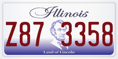 IL license plate Z873358