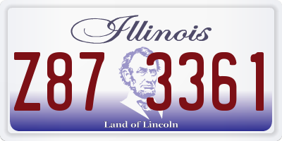 IL license plate Z873361