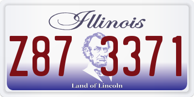 IL license plate Z873371