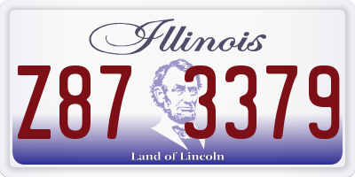 IL license plate Z873379