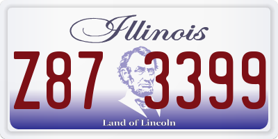 IL license plate Z873399