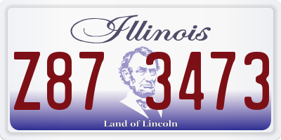 IL license plate Z873473