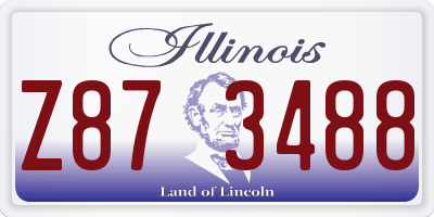 IL license plate Z873488