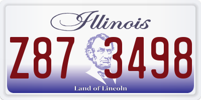 IL license plate Z873498