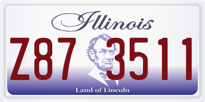 IL license plate Z873511