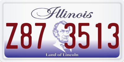 IL license plate Z873513