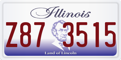 IL license plate Z873515