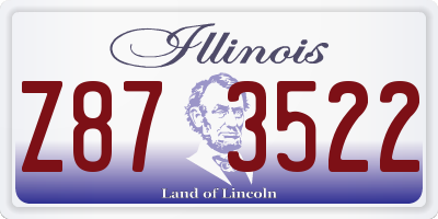 IL license plate Z873522