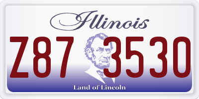 IL license plate Z873530