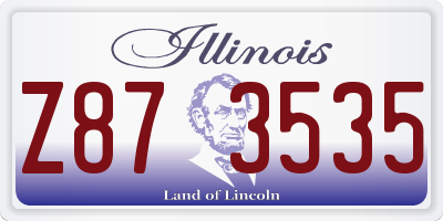 IL license plate Z873535